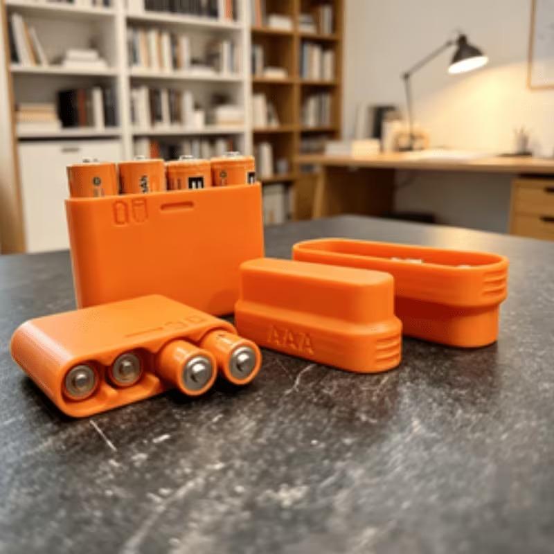 Car Organizer - 4 Slots AA Battery Storage Box