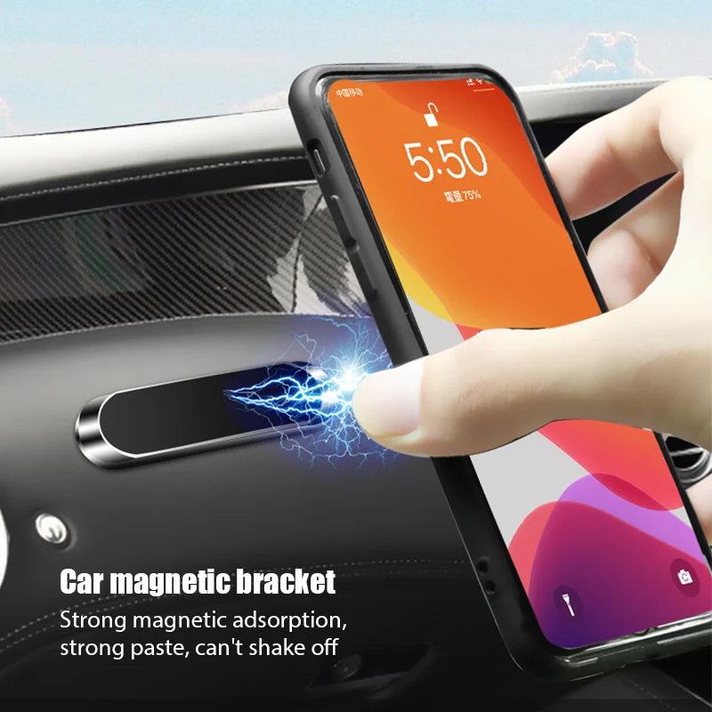 Car Phone Holder - Magnetic Car Phone Holder Rotatable Mini
