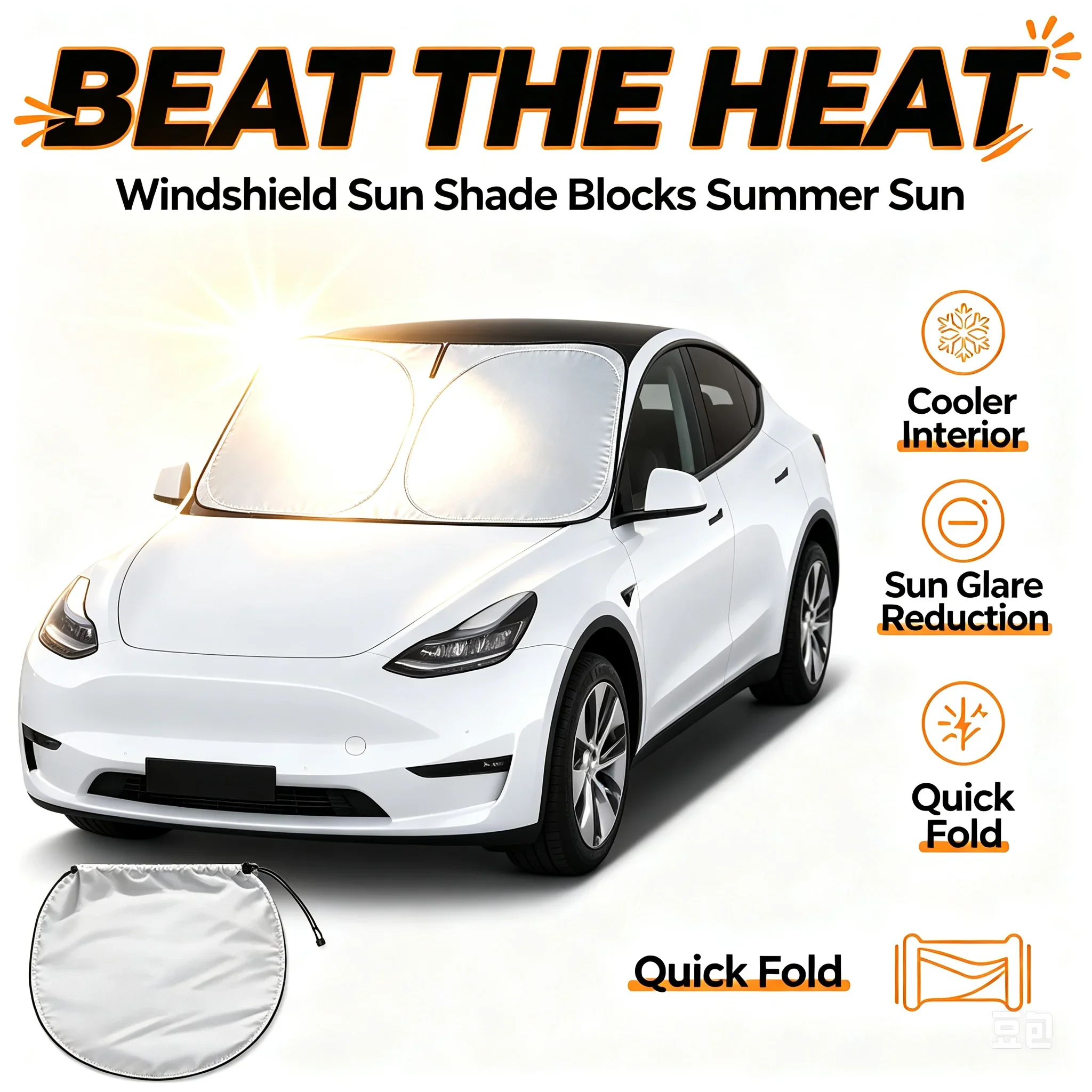 Car Windshield Sun Visor Folda - đánh giá và giá Windshield Sun Shade
